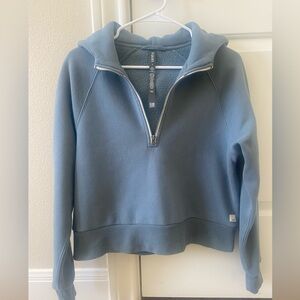 Vuori Smoke Blue Restore Half Zip Hoodie